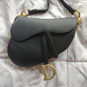 Christian dior saddlebag leather
